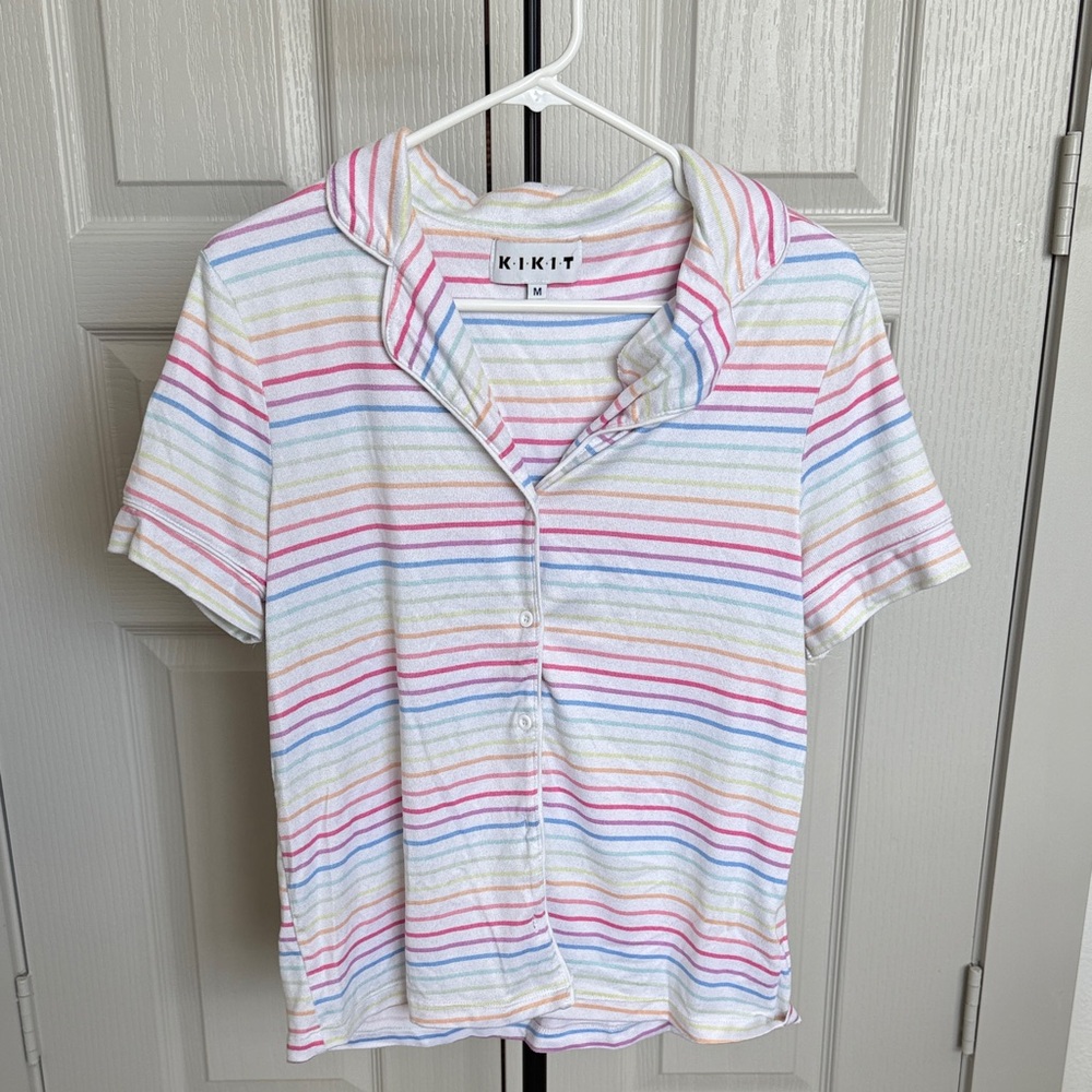 RAINBOW STRIPE PAJAMA SET